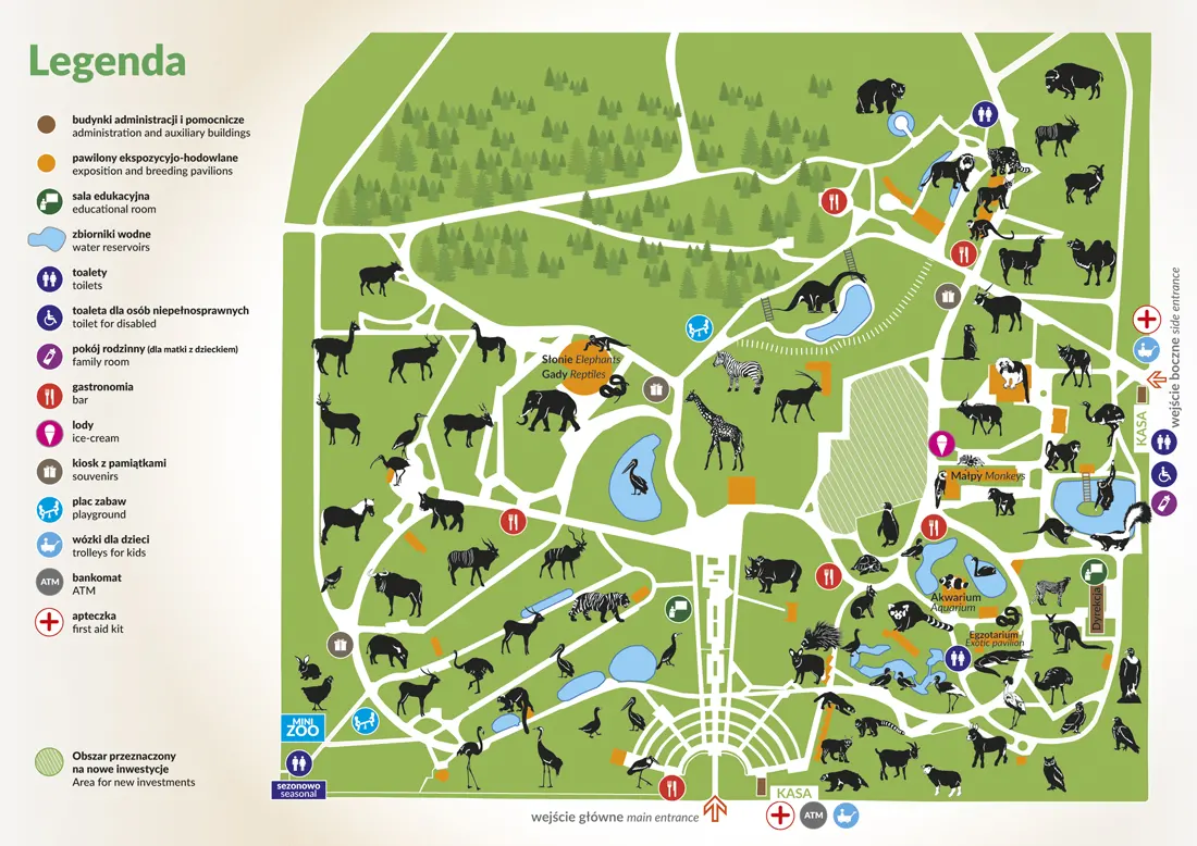 Мапа Зоопарку Катовіце