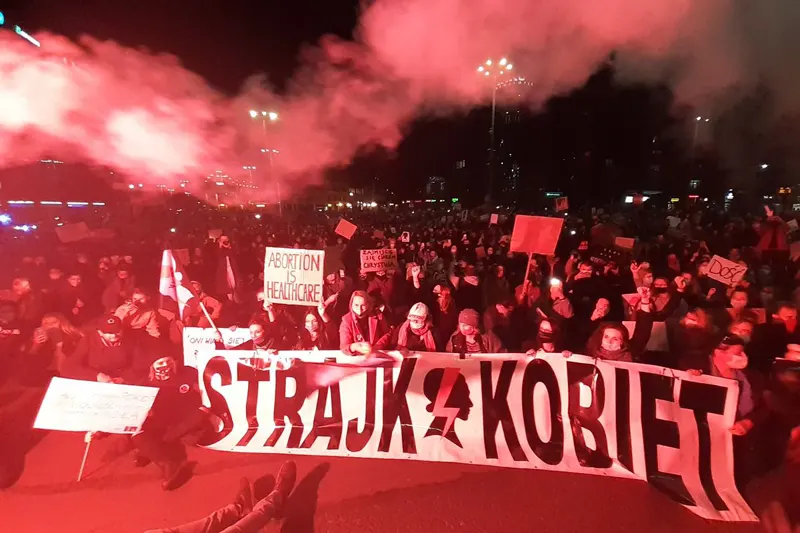 протест проти заборони абортів в Польщі