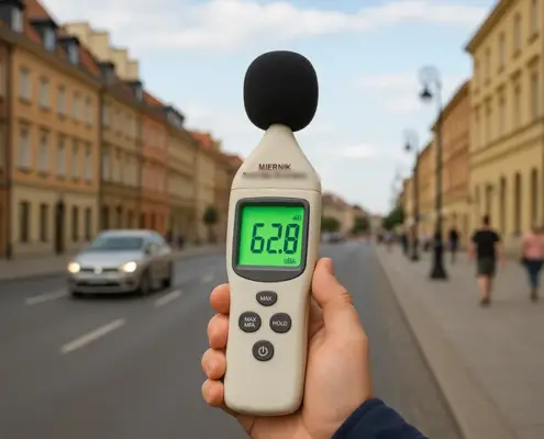 Шум у великих містах Польщі