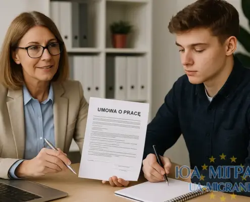 Umowa o pracę для молоді в Польщі