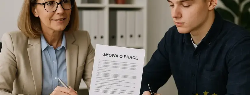 Umowa o pracę для молоді в Польщі