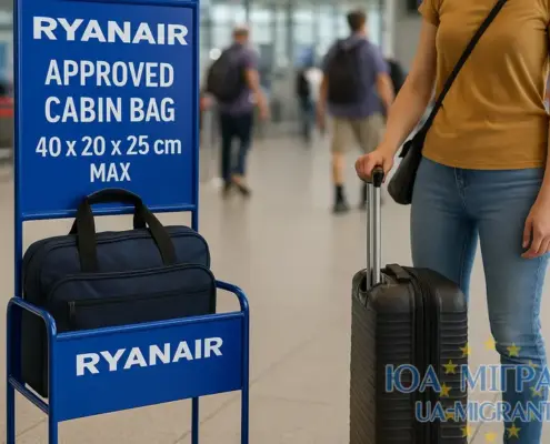 Ручна поклажа в Ryanair