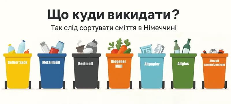 типи сміттевих контейнерів в німеччині