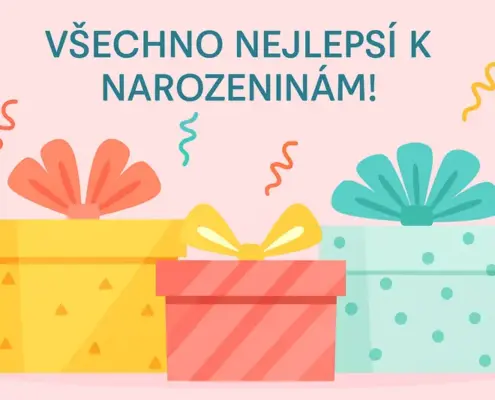 Привітання з днем народження на чеській мові
