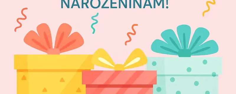 Привітання з днем народження на чеській мові