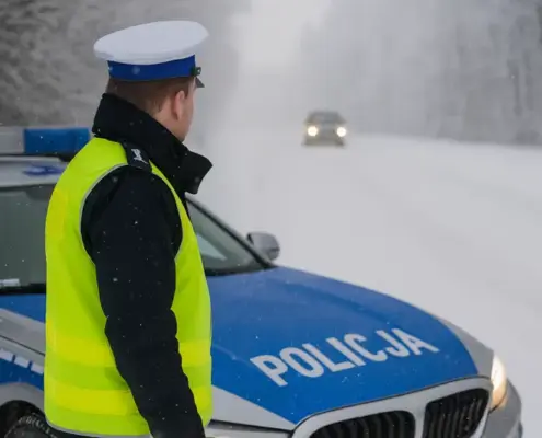 Штрафи в Польщі взимку