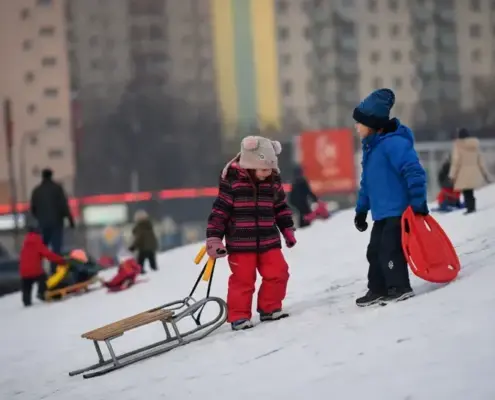 Де покататися на санках у Лодзі