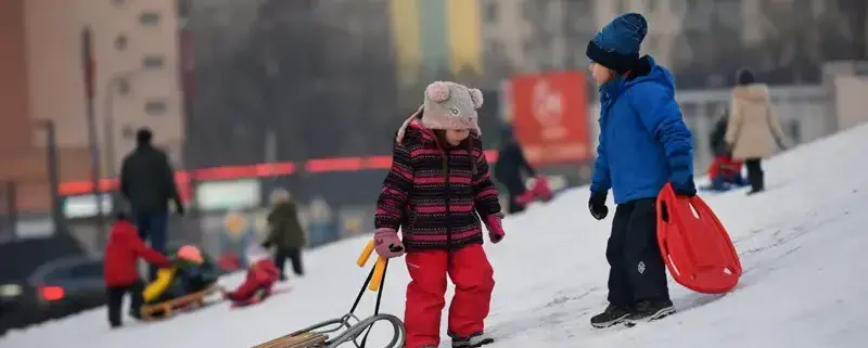 Де покататися на санках у Варшаві