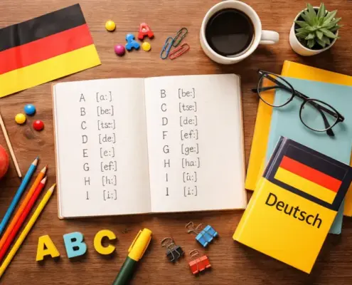 німецький алфавіт з транскрипцією