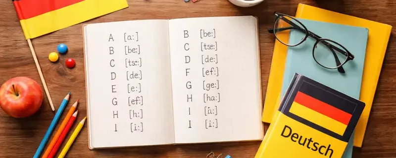 німецький алфавіт з транскрипцією