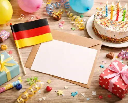 Привітання з днем народження на німецькій мові