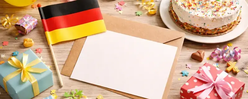 Привітання з днем народження на німецькій мові