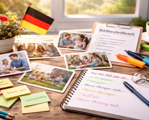 Опис картинки німецькою b1