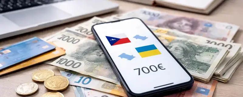 Як перевести гроші з чеської картки на українську
