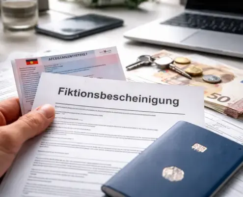 Fiktionsbescheinigung у Німеччині