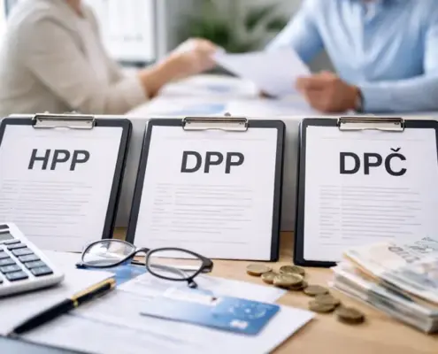 HPP vs DPP vs DPČ у Чехії