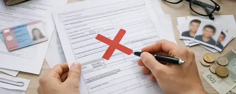 Найпоширеніші помилки в заяві на карту побиту