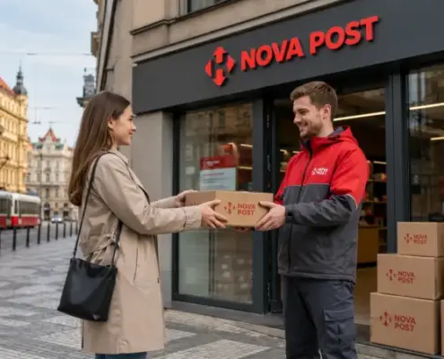 Нова Пошта (Nova Post) у Празі