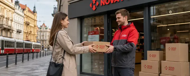 Нова Пошта (Nova Post) у Празі